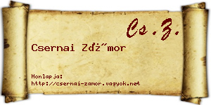 Csernai Zámor névjegykártya